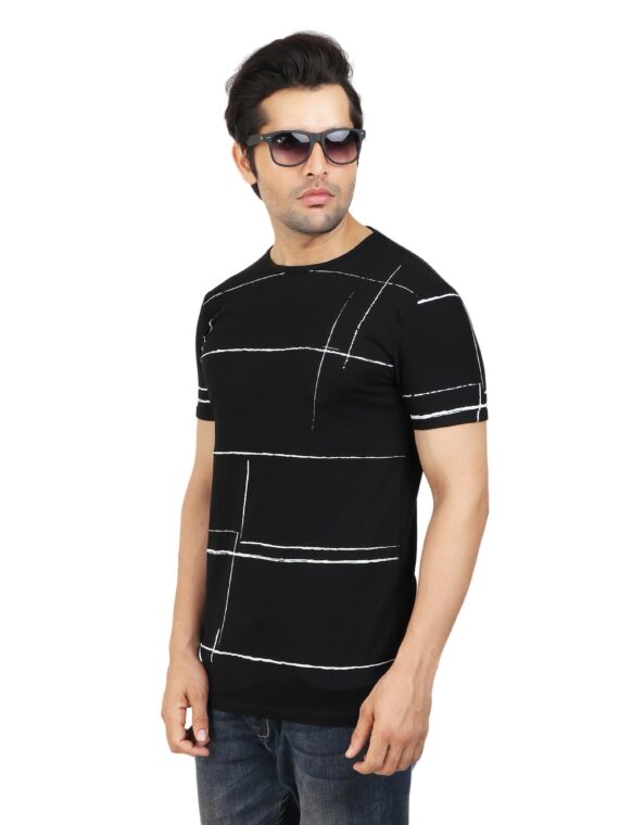 texture-lining-half-sleeve-black-t-shirt-1